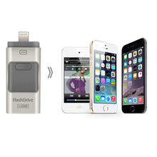 Load image into Gallery viewer, 16GB 32GB 64GB 128GB 3-in-1 high-speed USB flash drive for iPhone Android